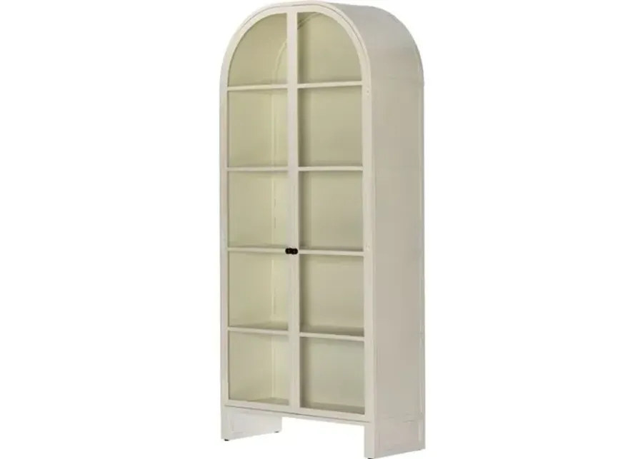 Brady Arched Cabinet - Cream - Ivory