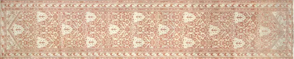 1940s Persian Melayer Runner - 3'5"x17'1" - Nalbandian - Red