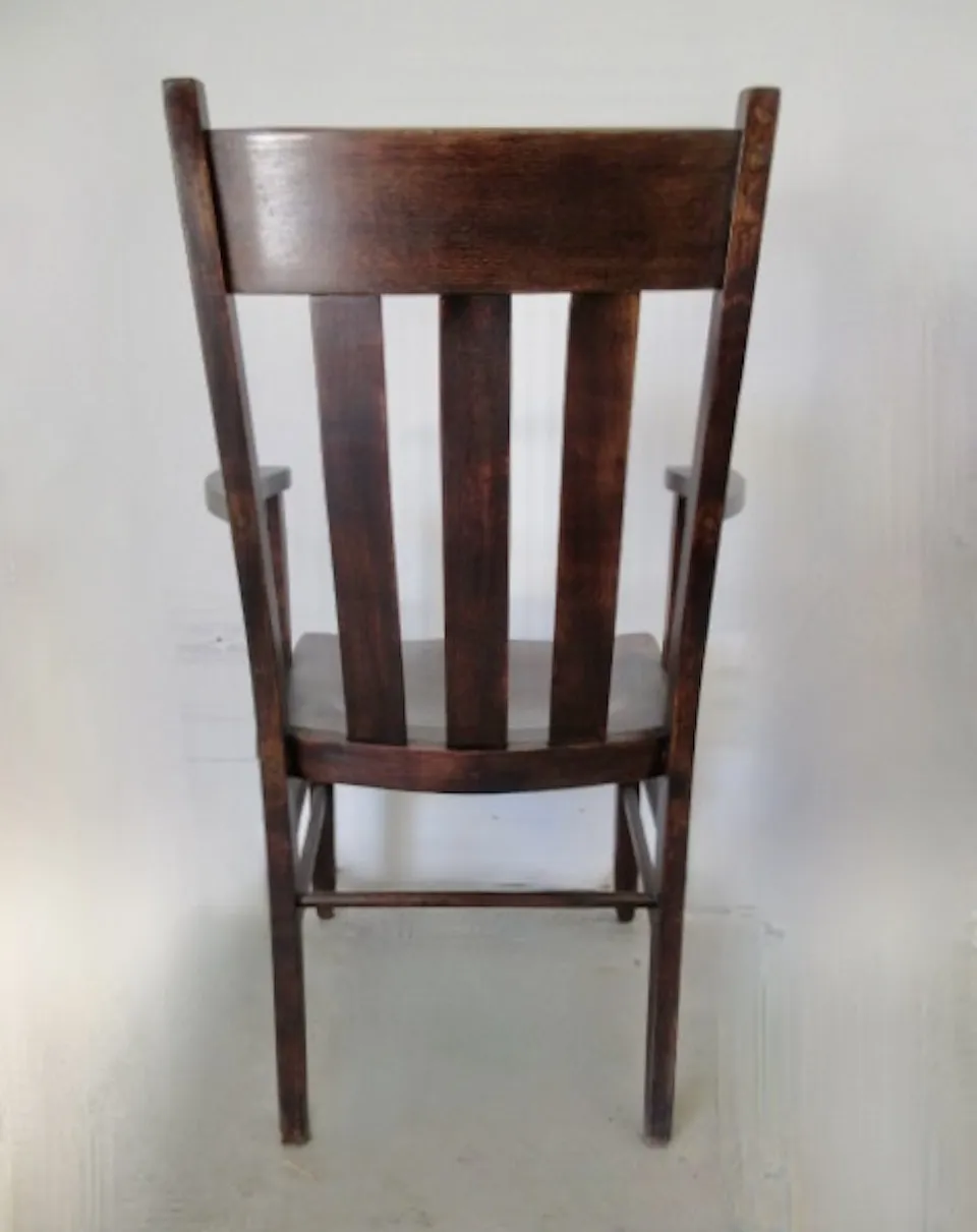 Early 1900s Arts & Crafts Chair - The Emporium Ltd. - Brown