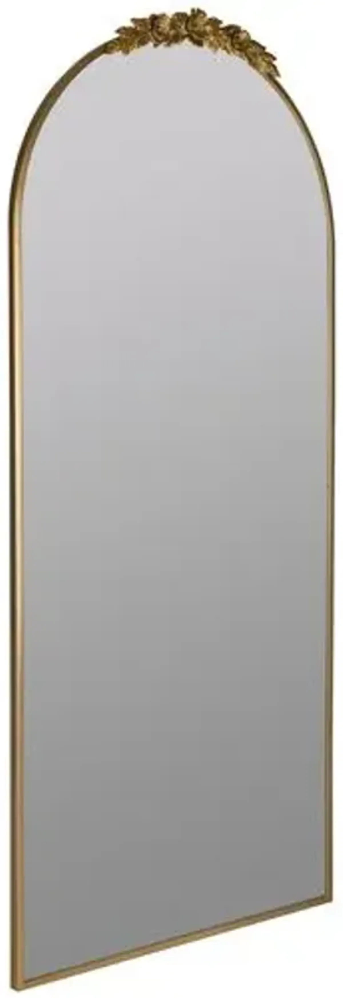 Juliette Floor Mirror - Antiqued Brass