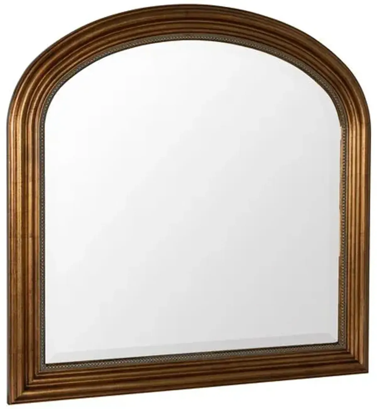 Mason Mantel Wall Mirror - Antiqued Gold