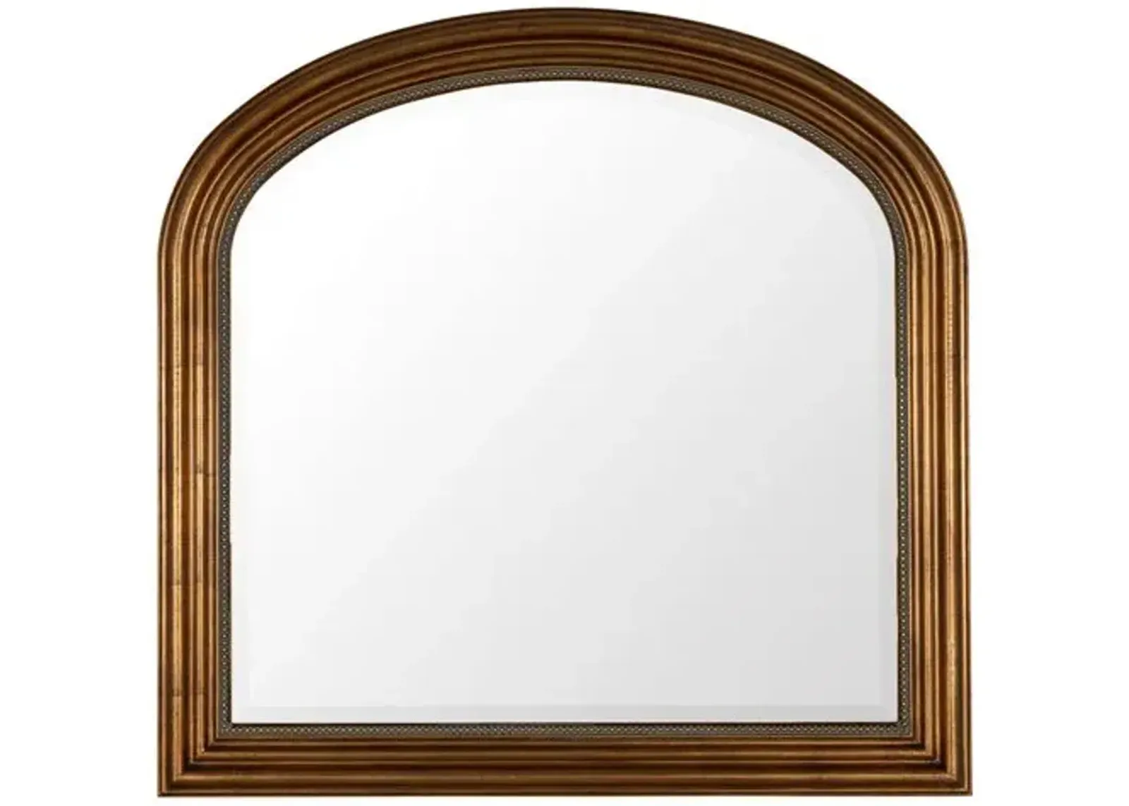 Mason Mantel Wall Mirror - Antiqued Gold