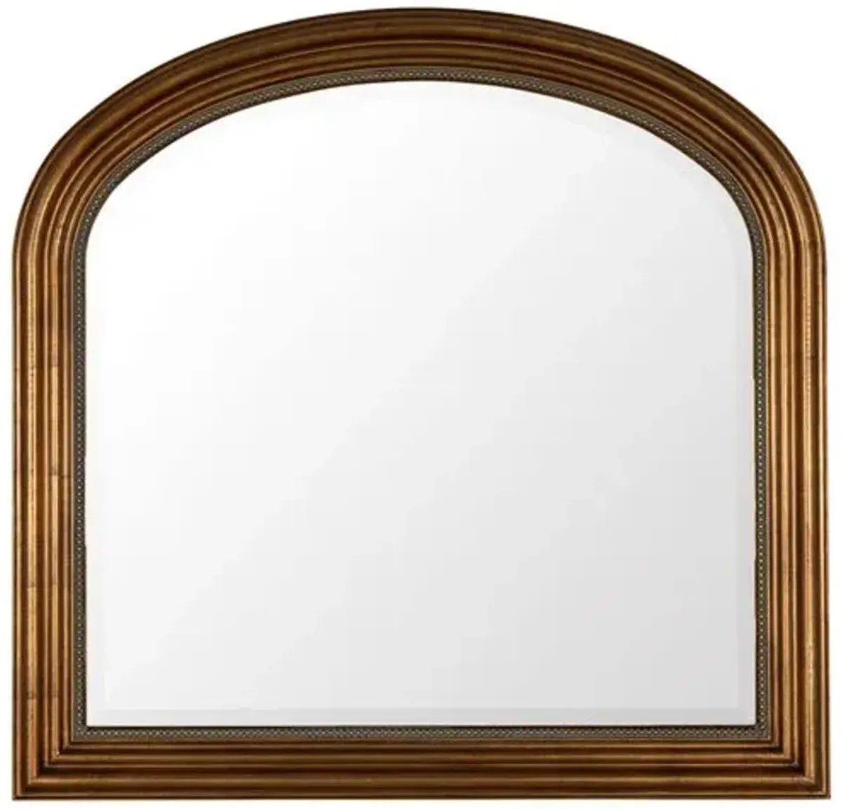 Mason Mantel Wall Mirror - Antiqued Gold