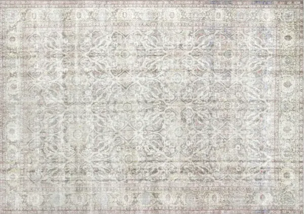 1960s Turkish Oushak Rug - 8'2" x 11'6" - Nalbandian - green - green