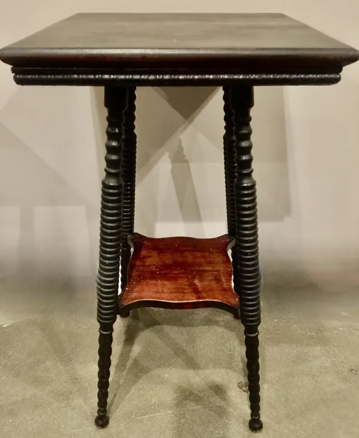 Early 1900s American Bobbin-Legged Table - The Emporium Ltd. - Brown