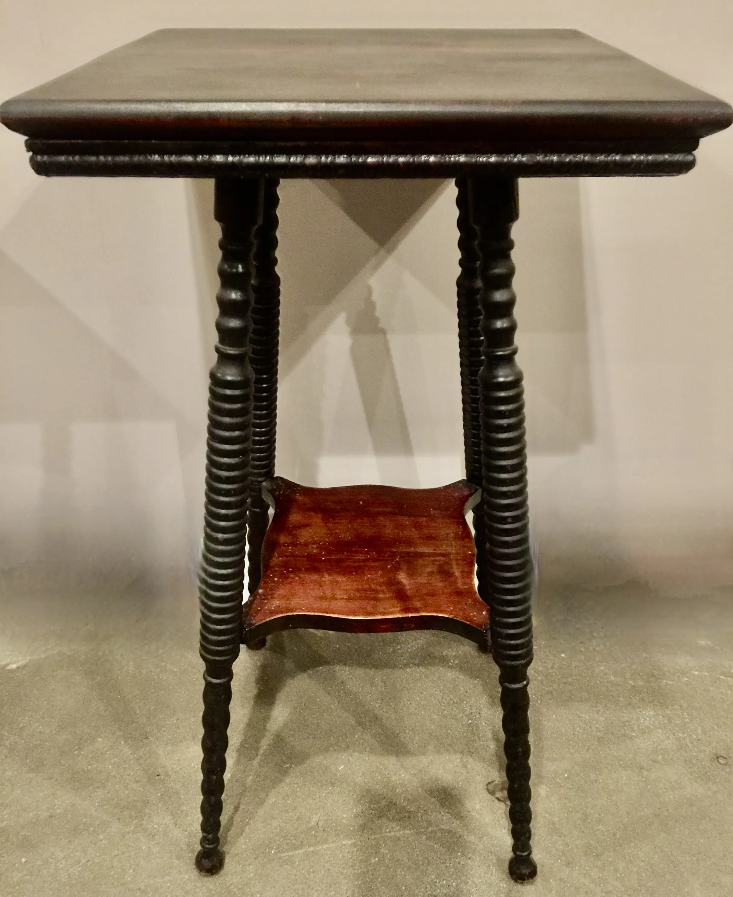 Early 1900s American Bobbin-Legged Table - The Emporium Ltd. - Brown