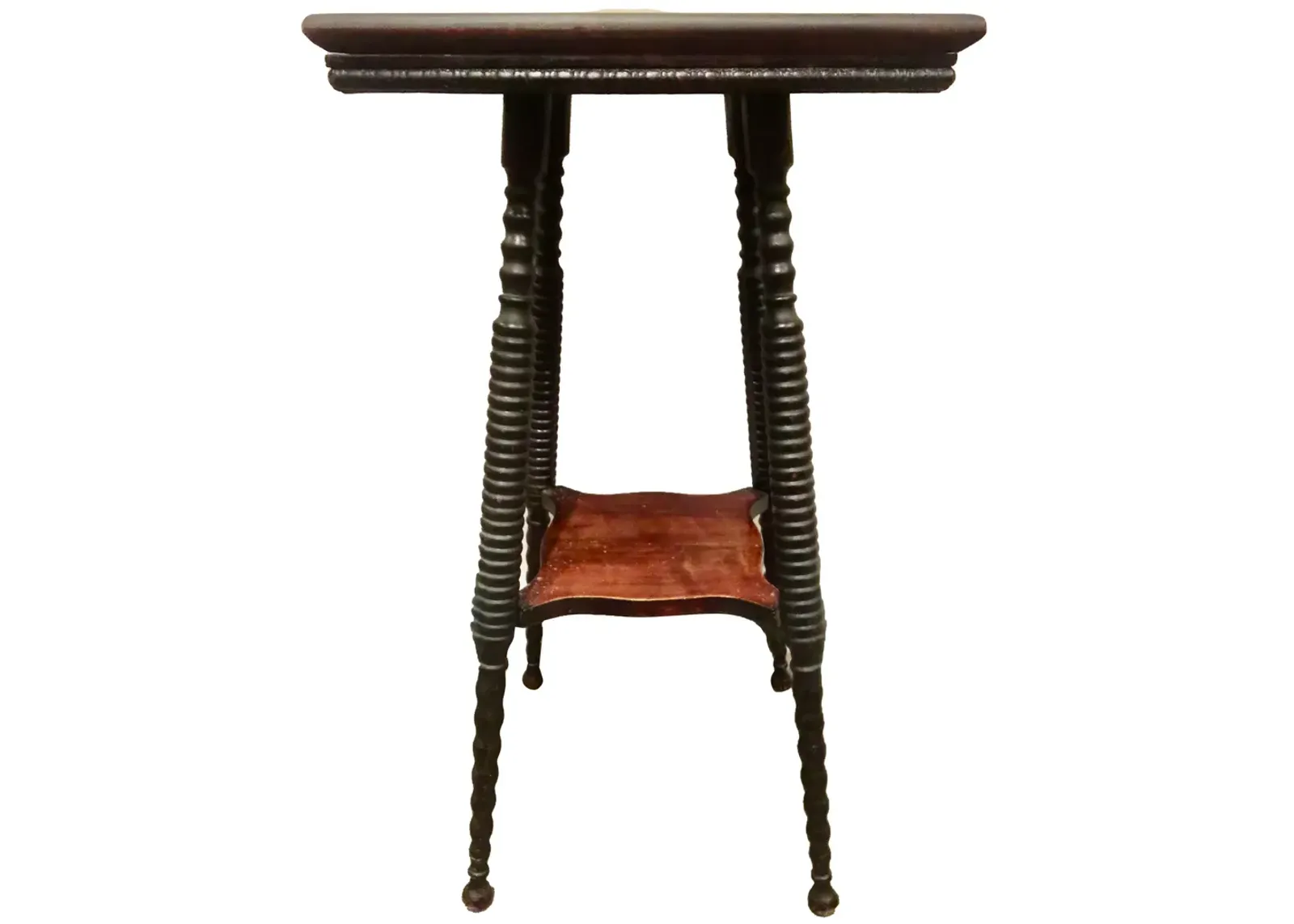 Early 1900s American Bobbin-Legged Table - The Emporium Ltd. - Brown