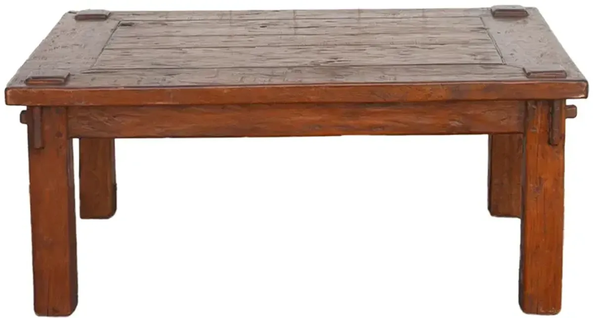 Rustic Teak Wood Bali Coffee Table