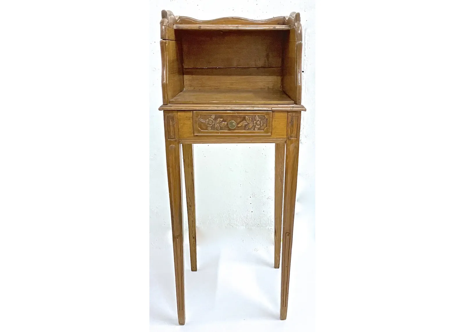 Antique French Bouillote Side Table - Vermilion Designs - brown