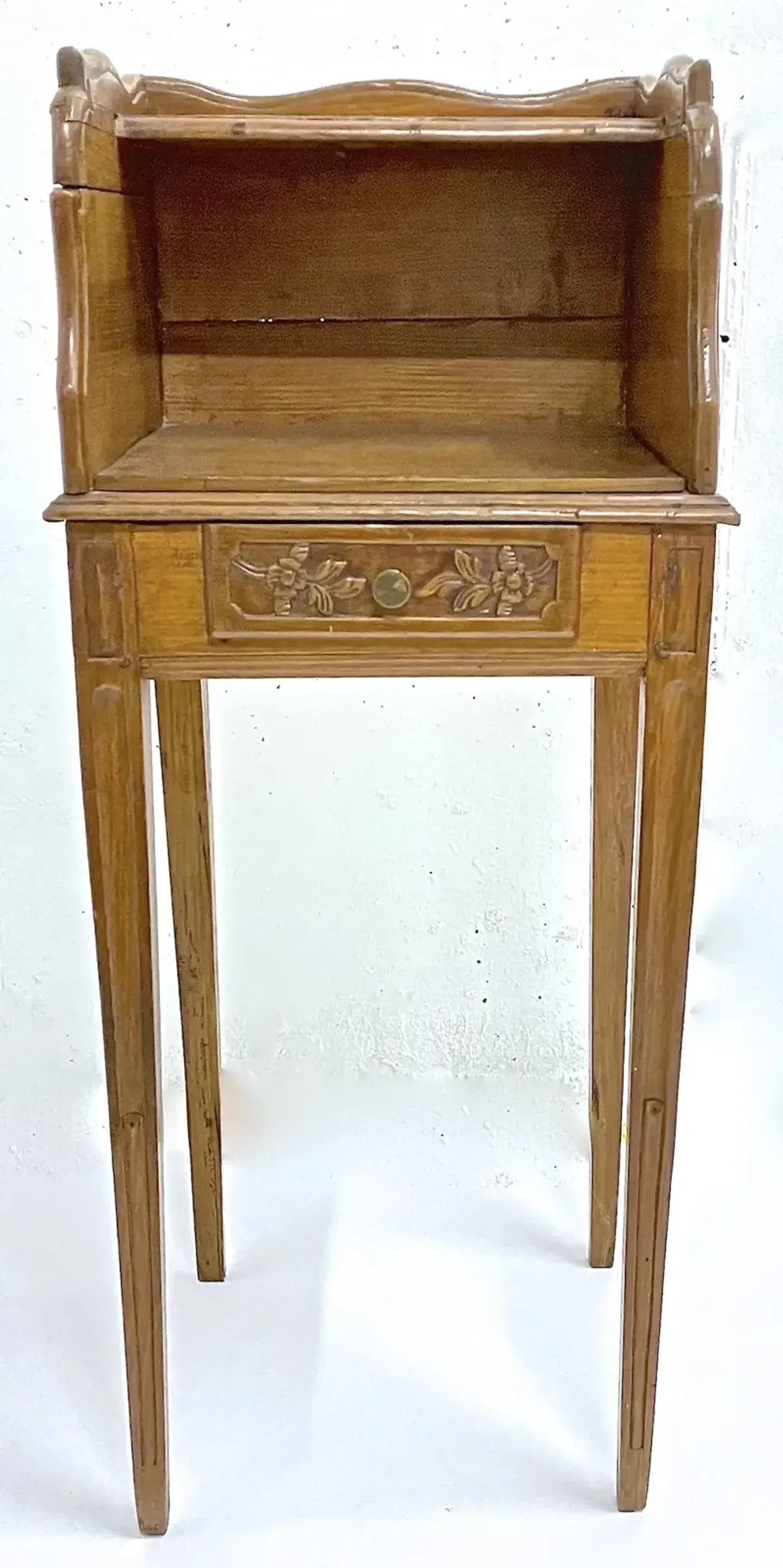 Antique French Bouillote Side Table - Vermilion Designs - brown