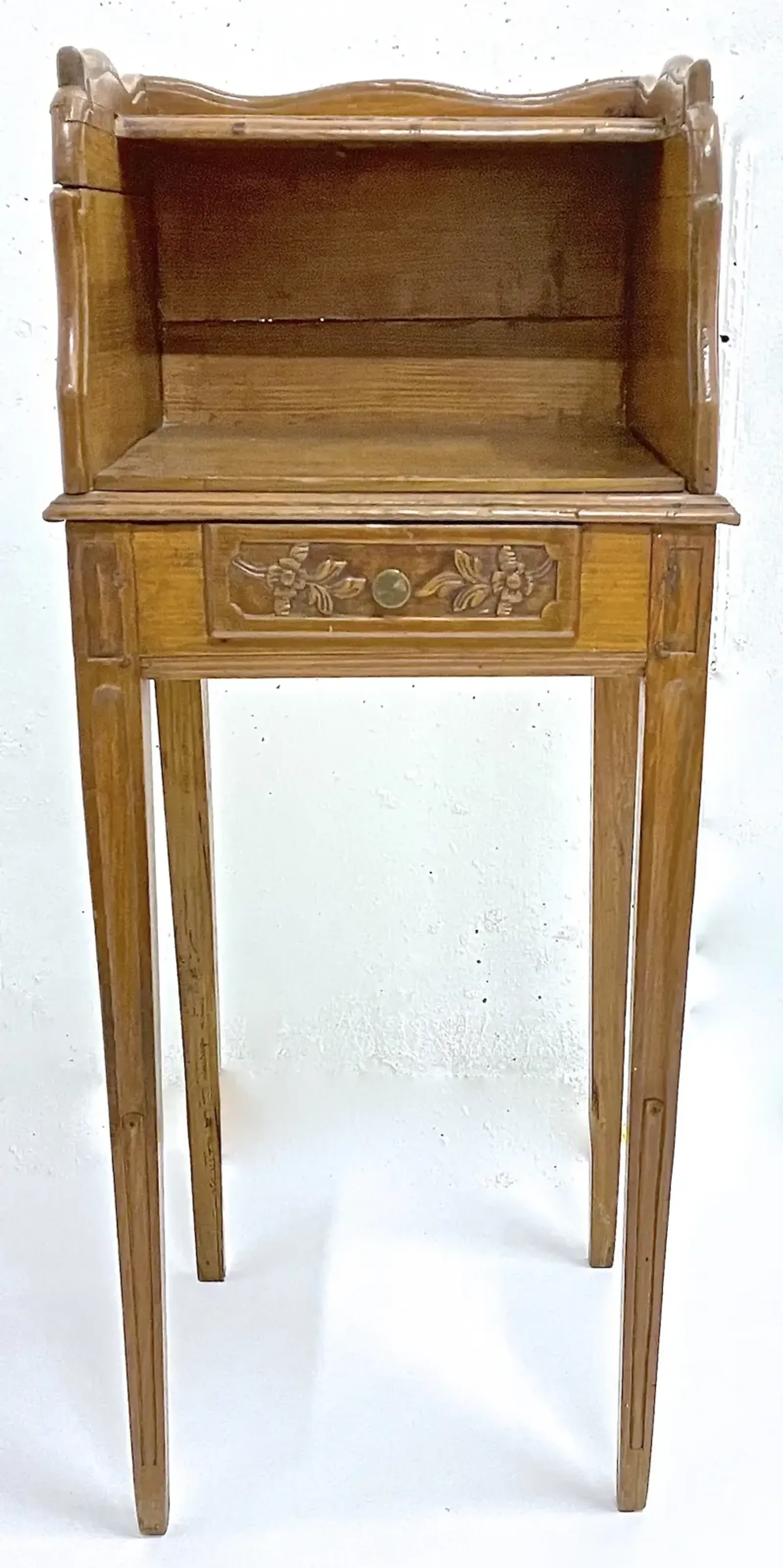 Antique French Bouillote Side Table - Vermilion Designs - Brown