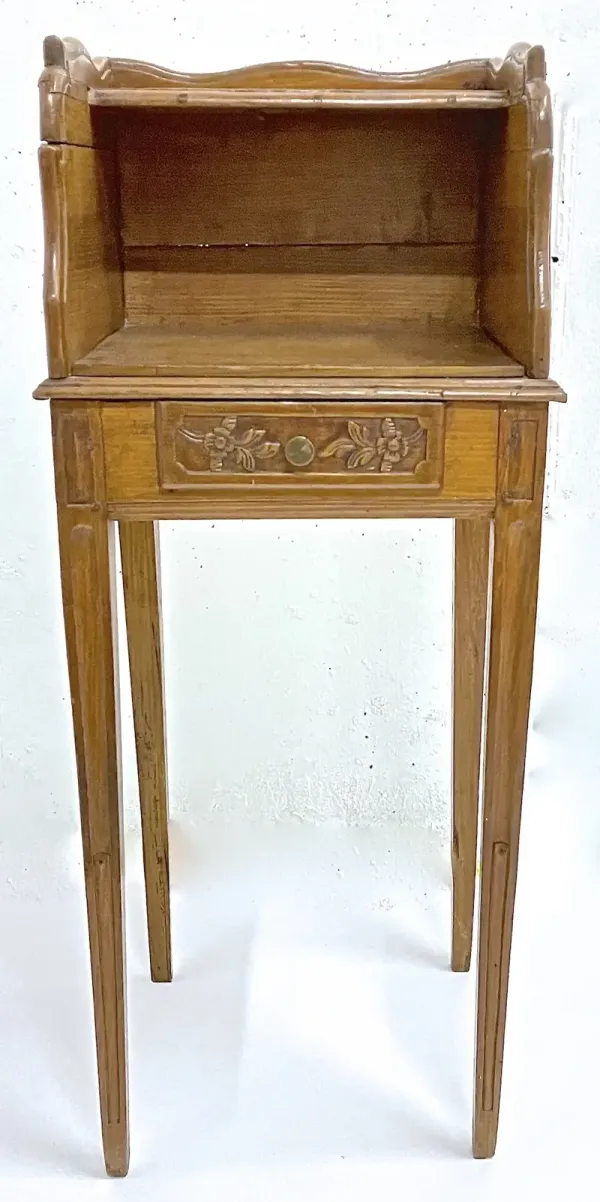 Antique French Bouillote Side Table - Vermilion Designs - Brown
