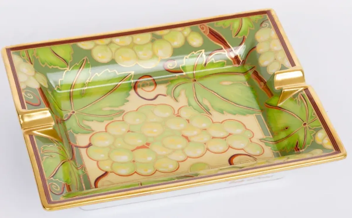 Hermès Vintage Porcelain Grapes Ashtray - Vintage Lux - Green