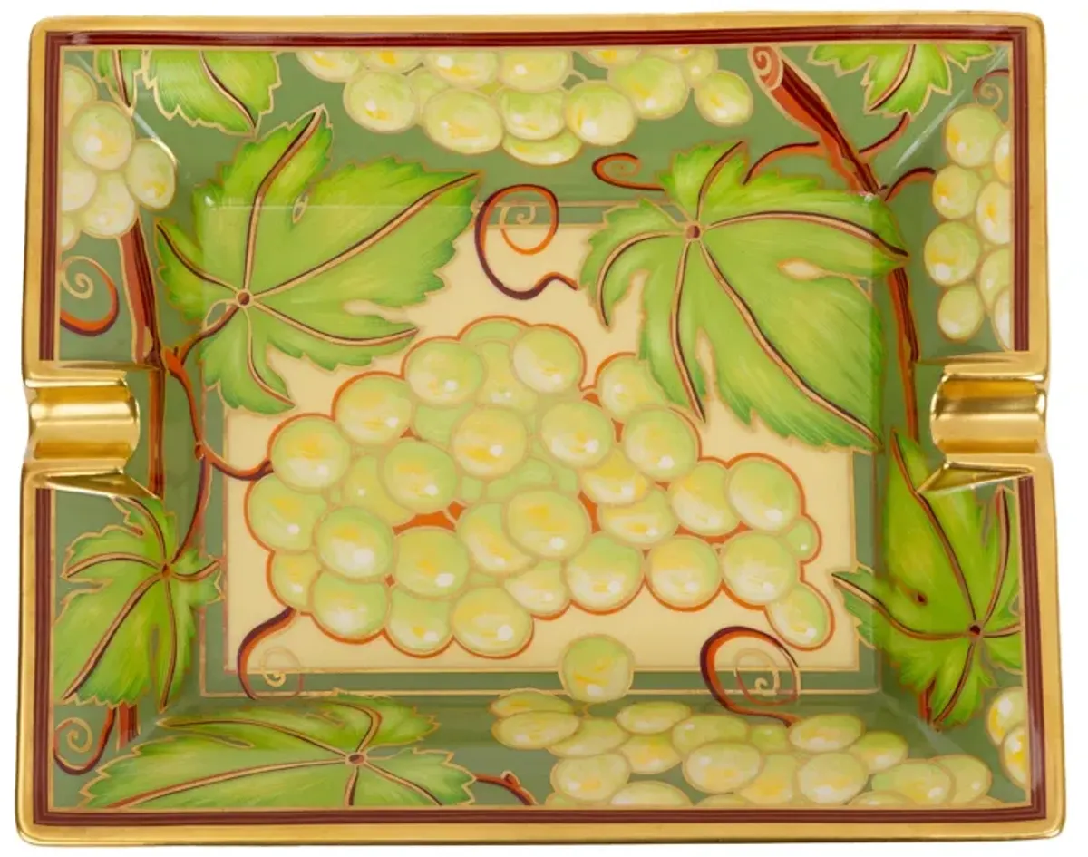 Hermès Vintage Porcelain Grapes Ashtray - Vintage Lux - Green