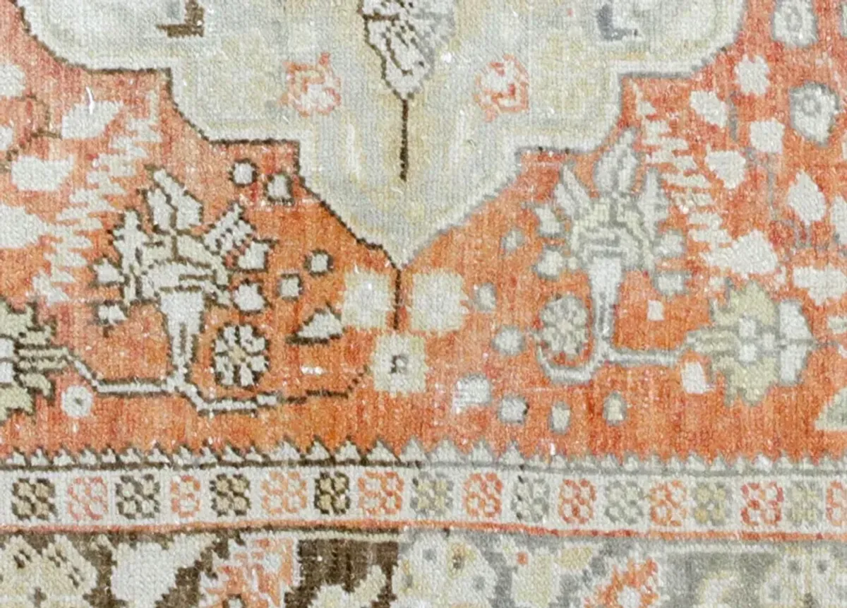 1960s Turkish Oushak Rug - 4'5" x 6'4" - Nalbandian - Orange - Orange