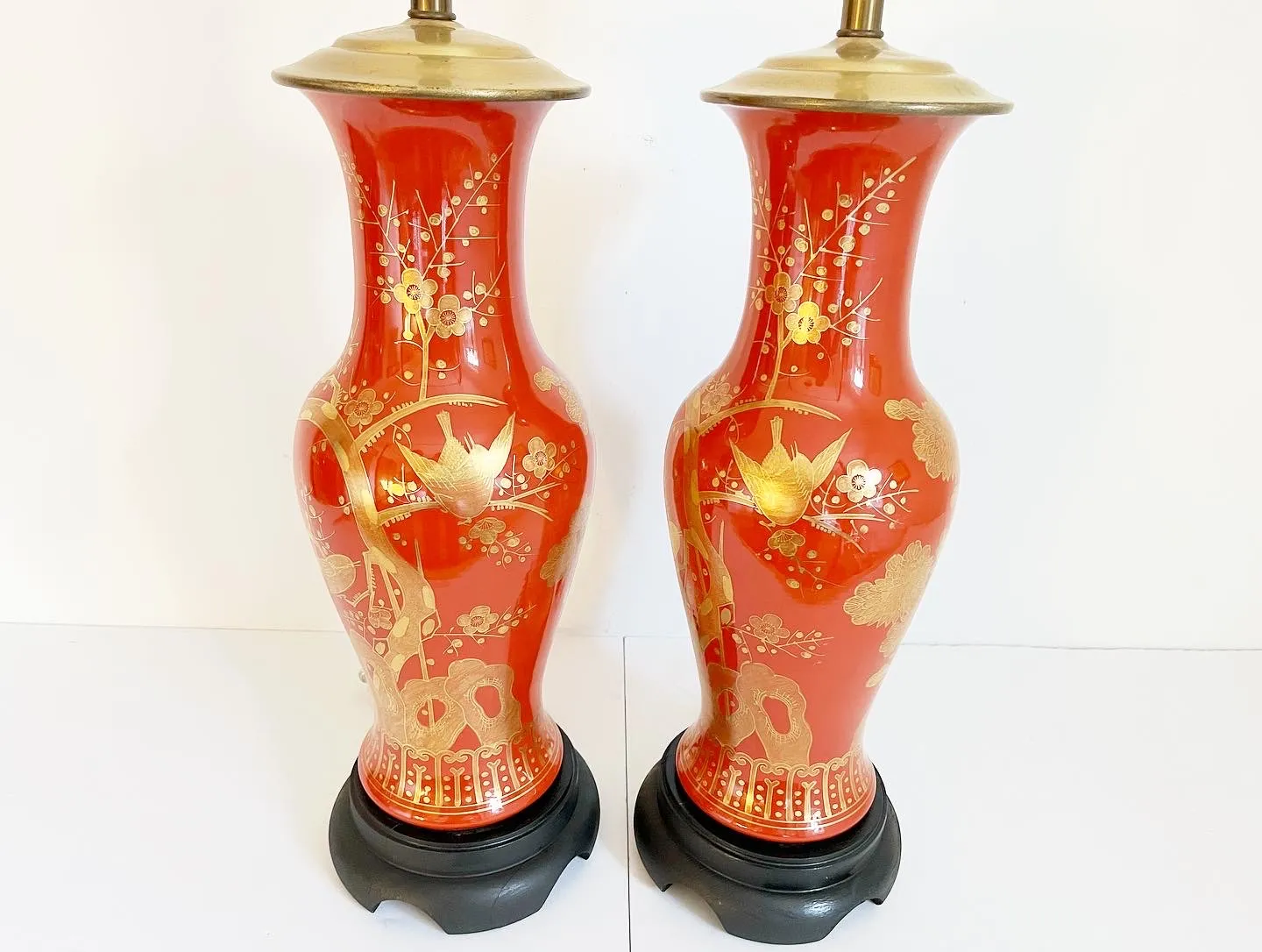 Midcentury Chinoiserie Lamps w/Shades - C the Light Interiors