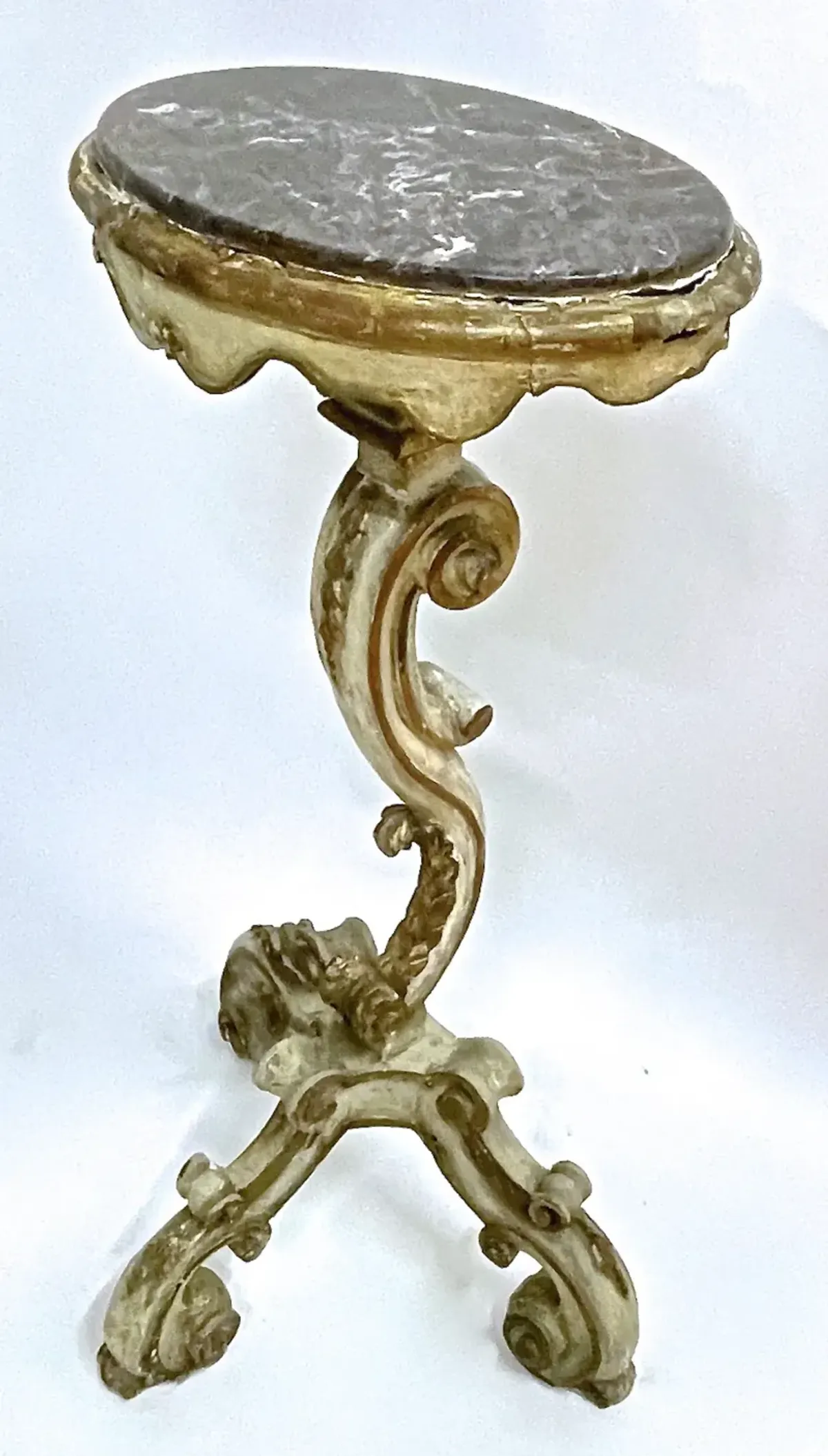 Italian Carved & Marble Pedestals - PR - Vermilion Designs - Beige