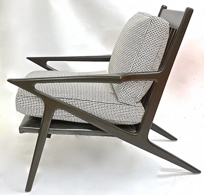 Mid-Century Modern Style Lounge Chair - Vermilion Designs - Brown