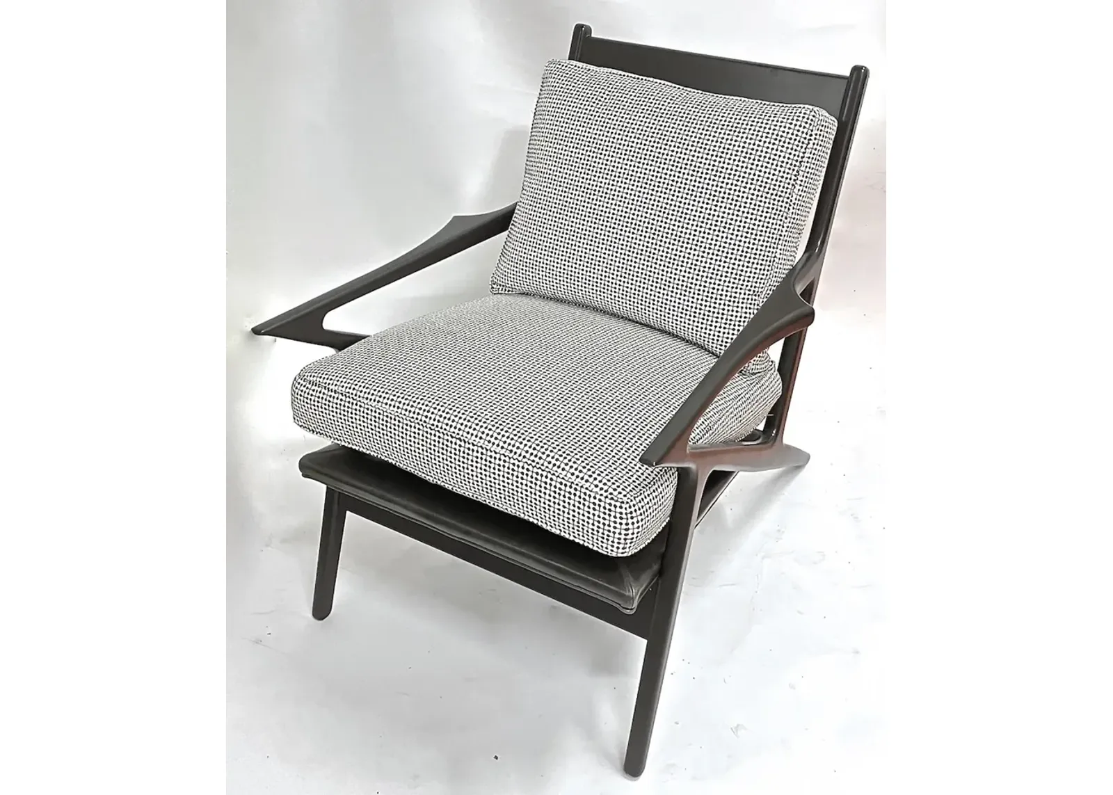 Mid-Century Modern Style Lounge Chair - Vermilion Designs - Brown