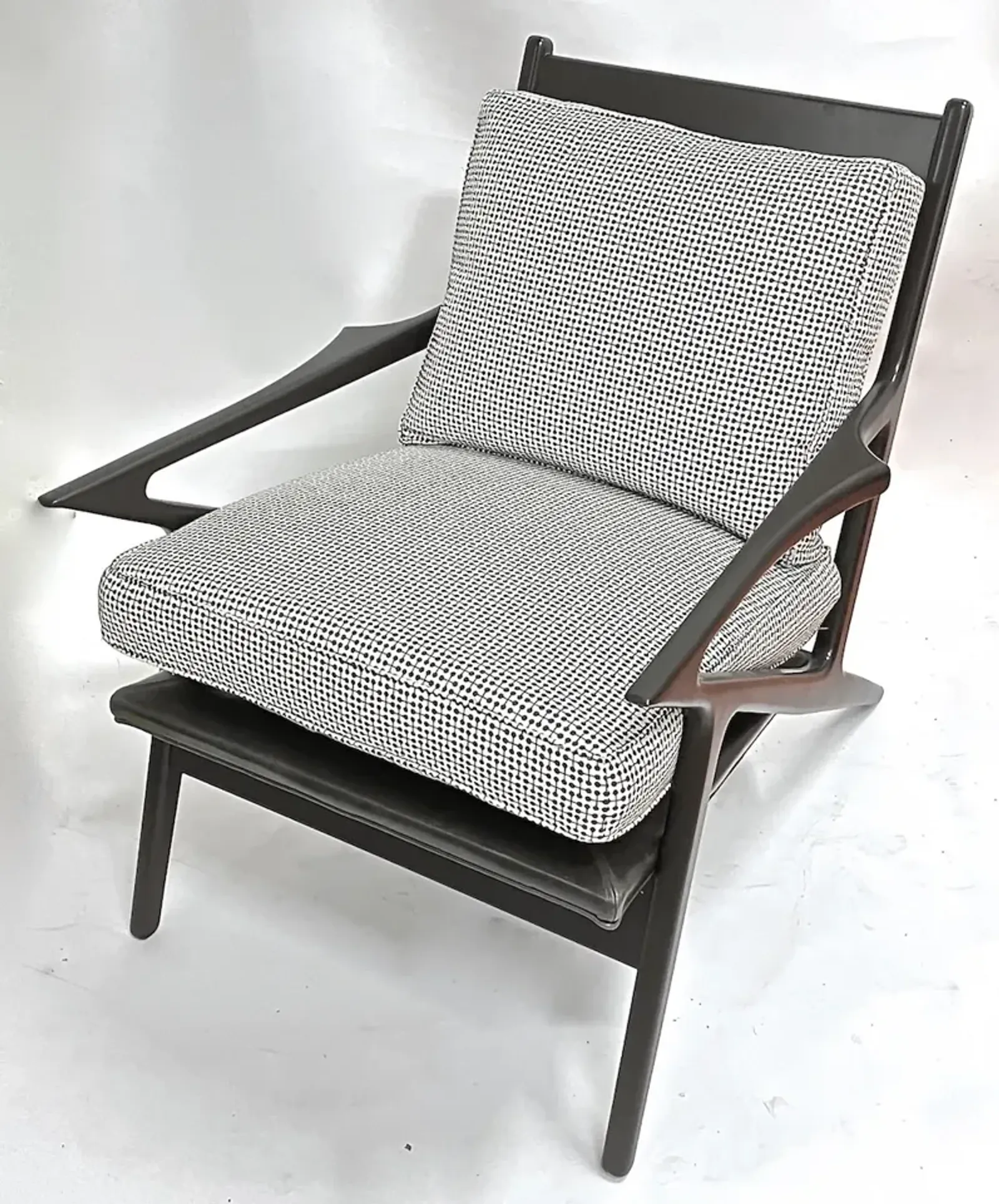 Mid-Century Modern Style Lounge Chair - Vermilion Designs - Brown