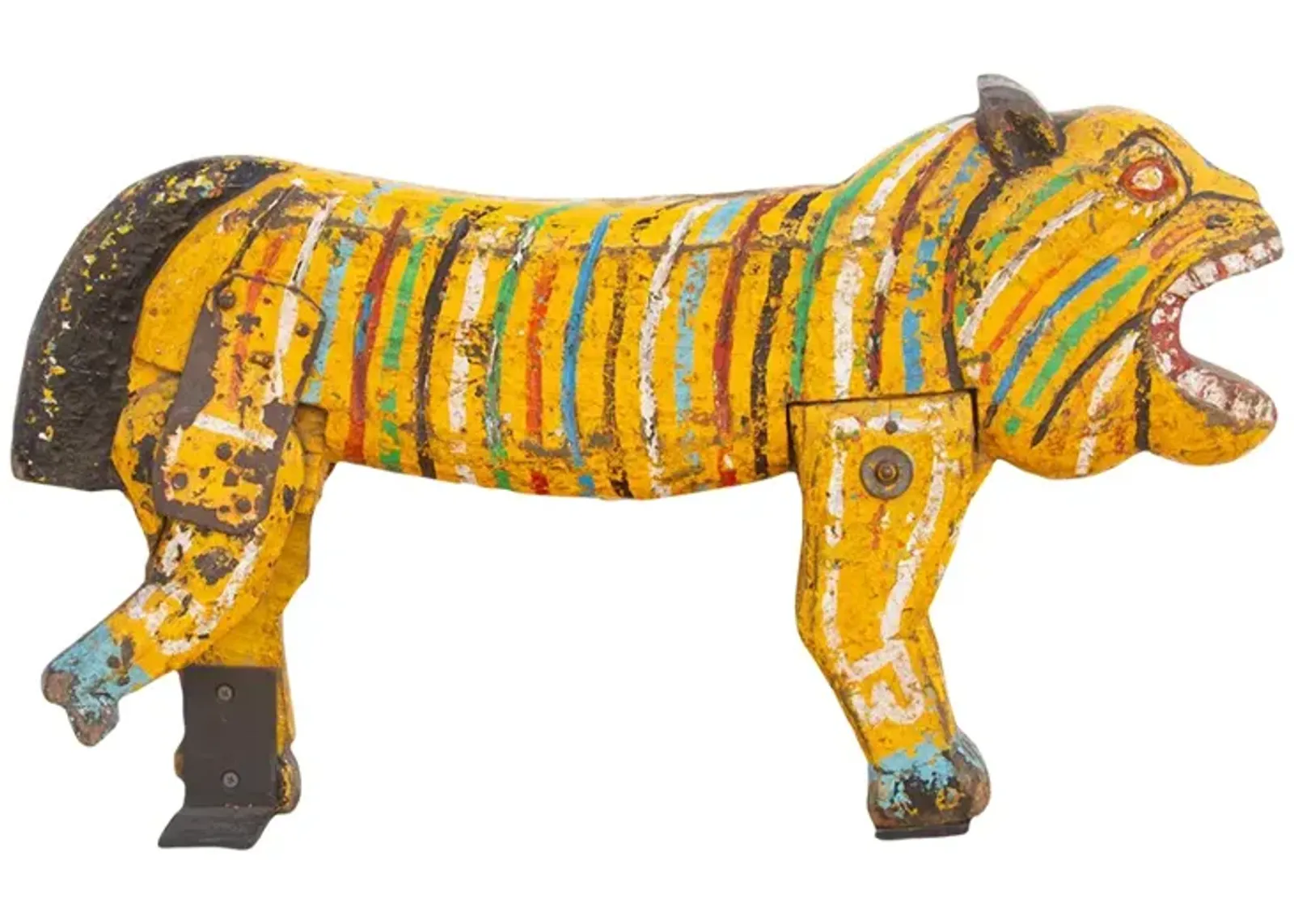 Bengal Tiger Wooden Carousel - de-cor