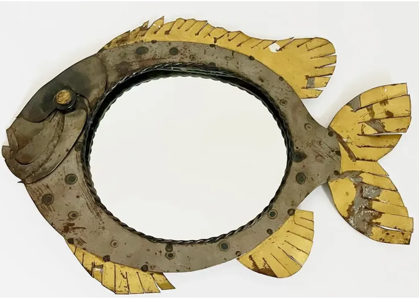 Midcentury Fish Mirror - C the Light Interiors - Gold