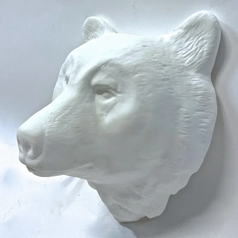 Bone China Bear Face Hanging Light - Vermilion Designs - White