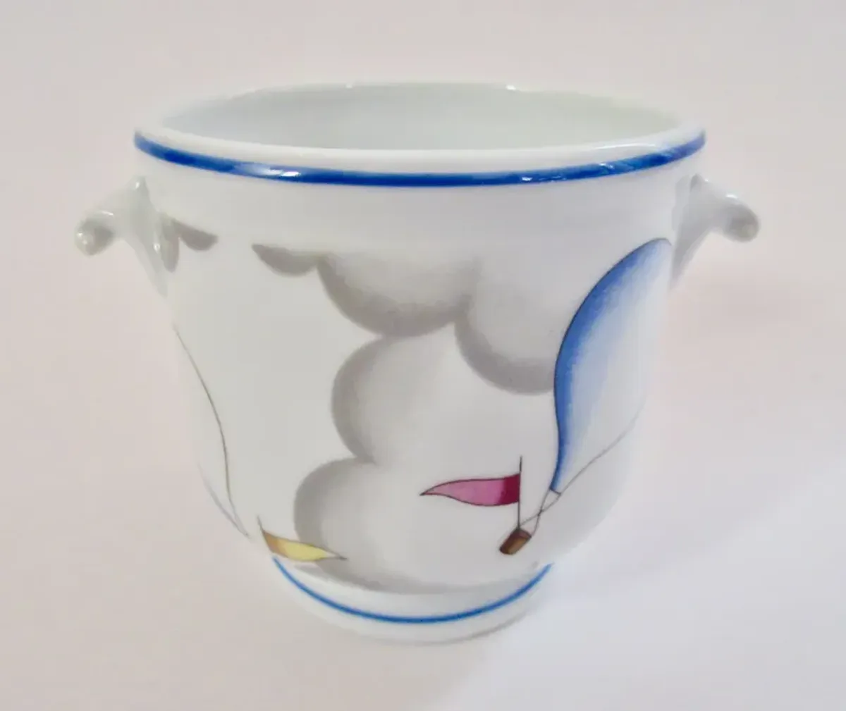 Ginori Gio Ponti Cachepot - The Emporium Ltd. - Blue