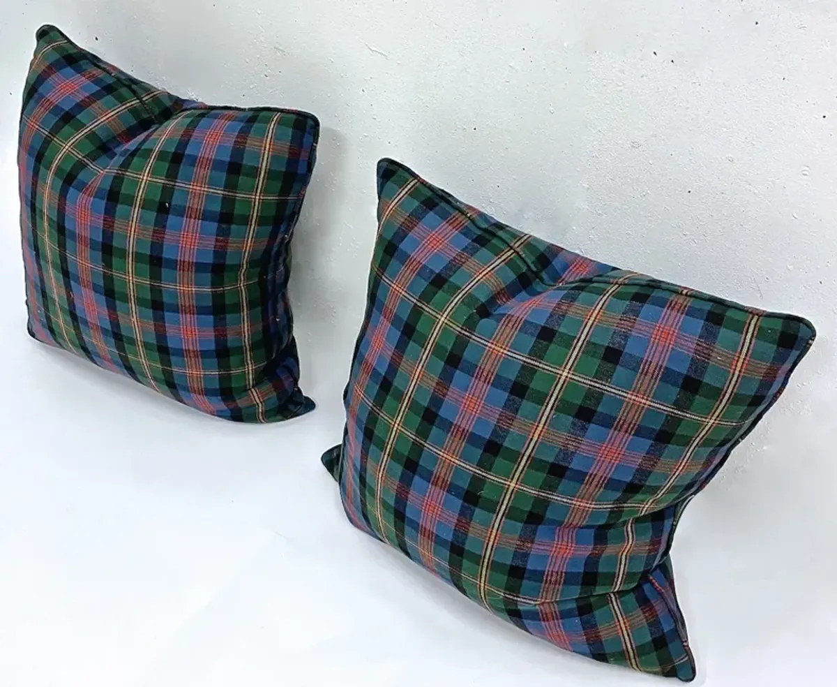 Plaid Tartan Pillows - PR - Vermilion Designs