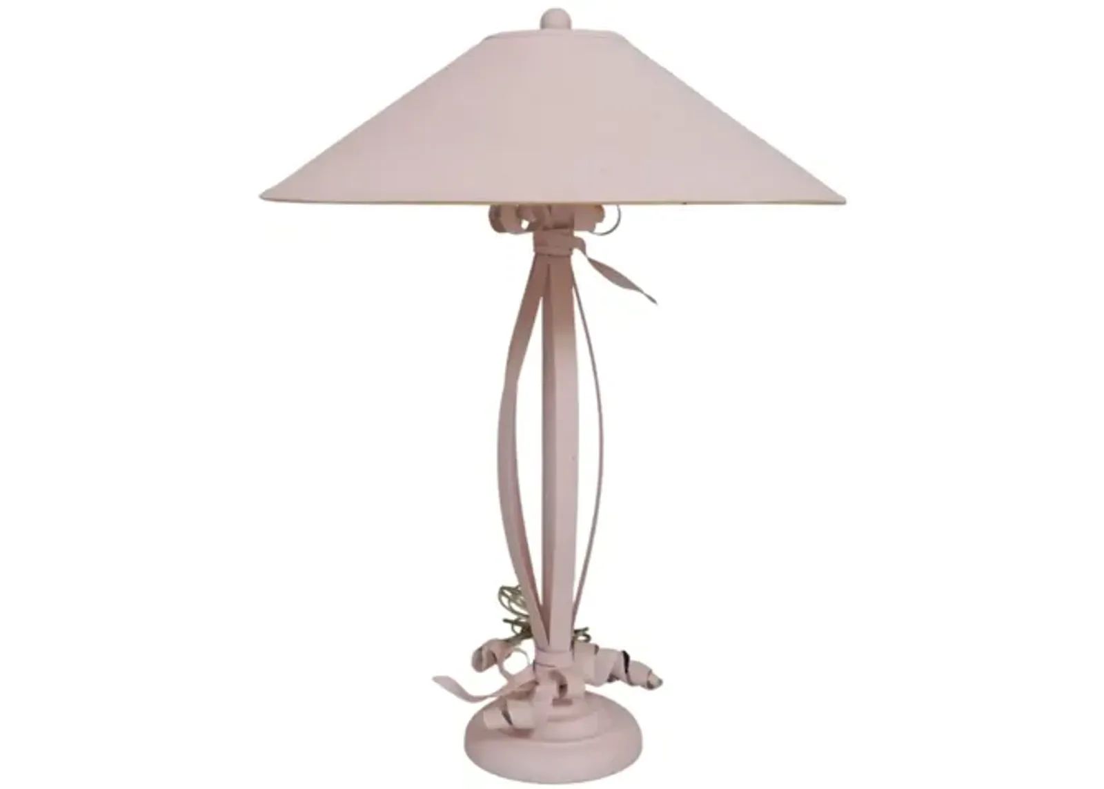 Pink Wrought Iron Table Lamp - Interesting Things