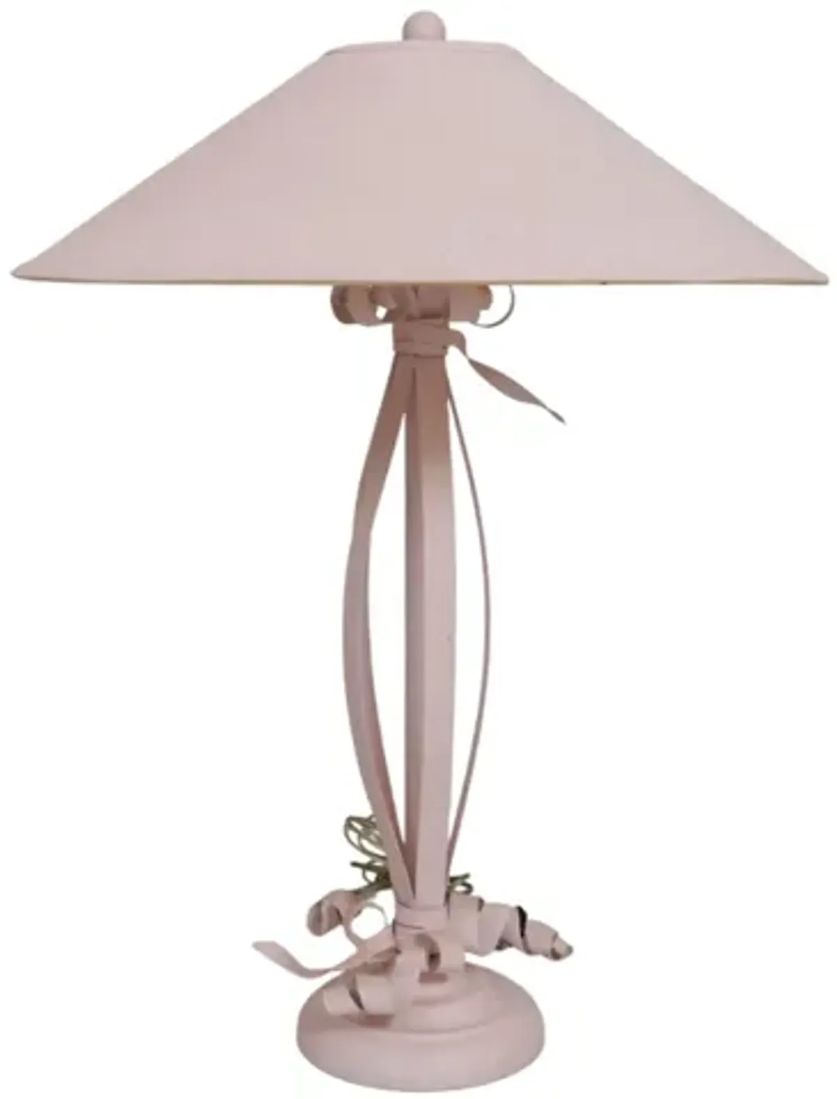 Pink Wrought Iron Table Lamp - Interesting Things