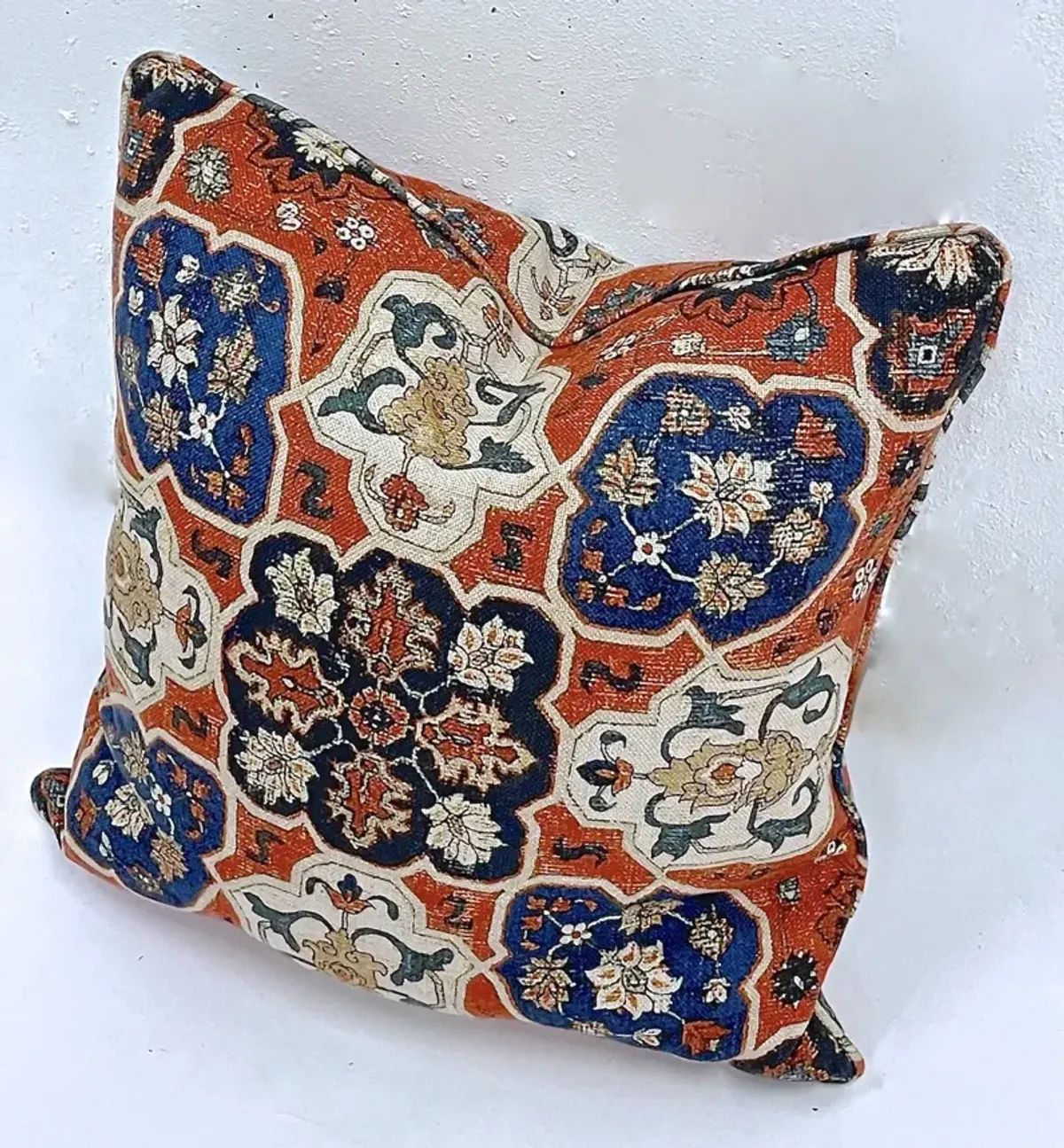 Cowtan & Tout Tapestry Style Pillow - Vermilion Designs