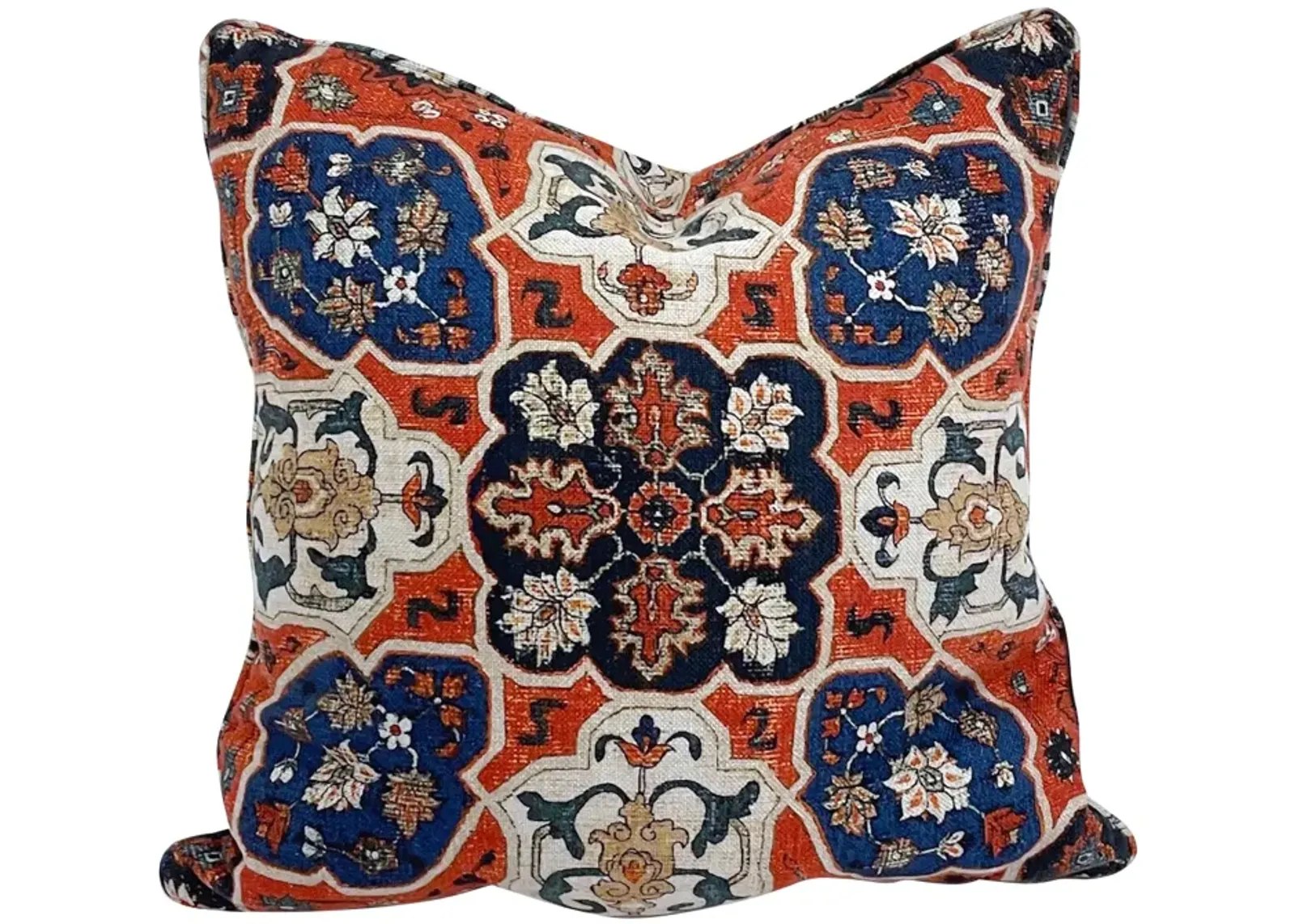 Cowtan & Tout Tapestry Style Pillow - Vermilion Designs