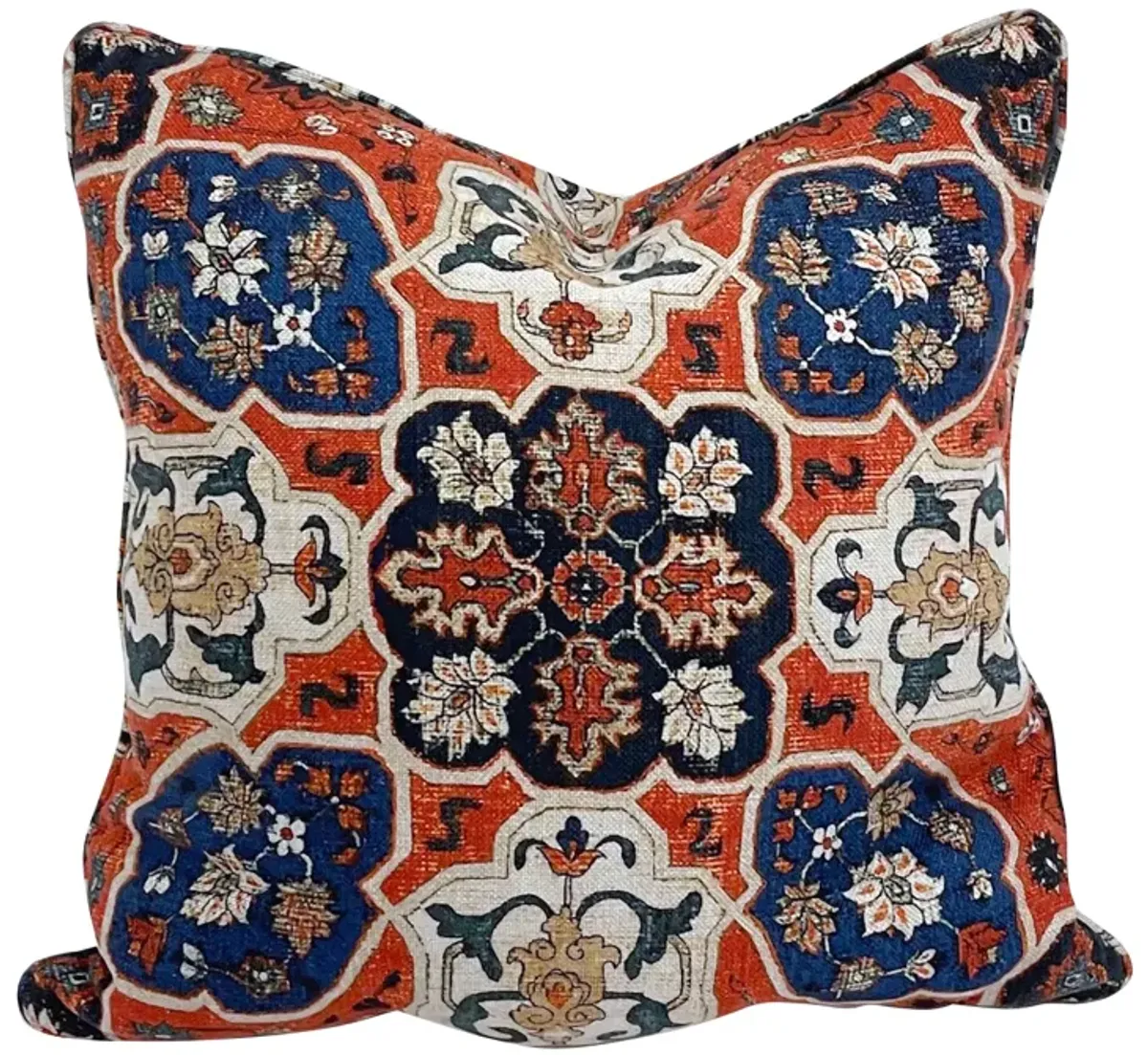 Cowtan & Tout Tapestry Style Pillow - Vermilion Designs