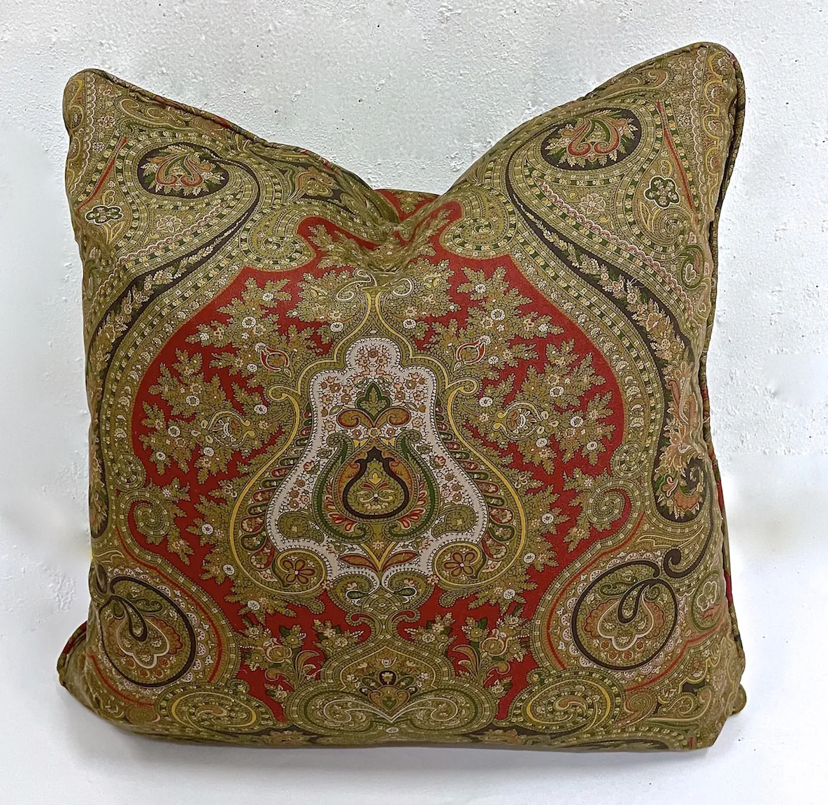 Antique Challis Paisley Pillows - PR - Vermilion Designs
