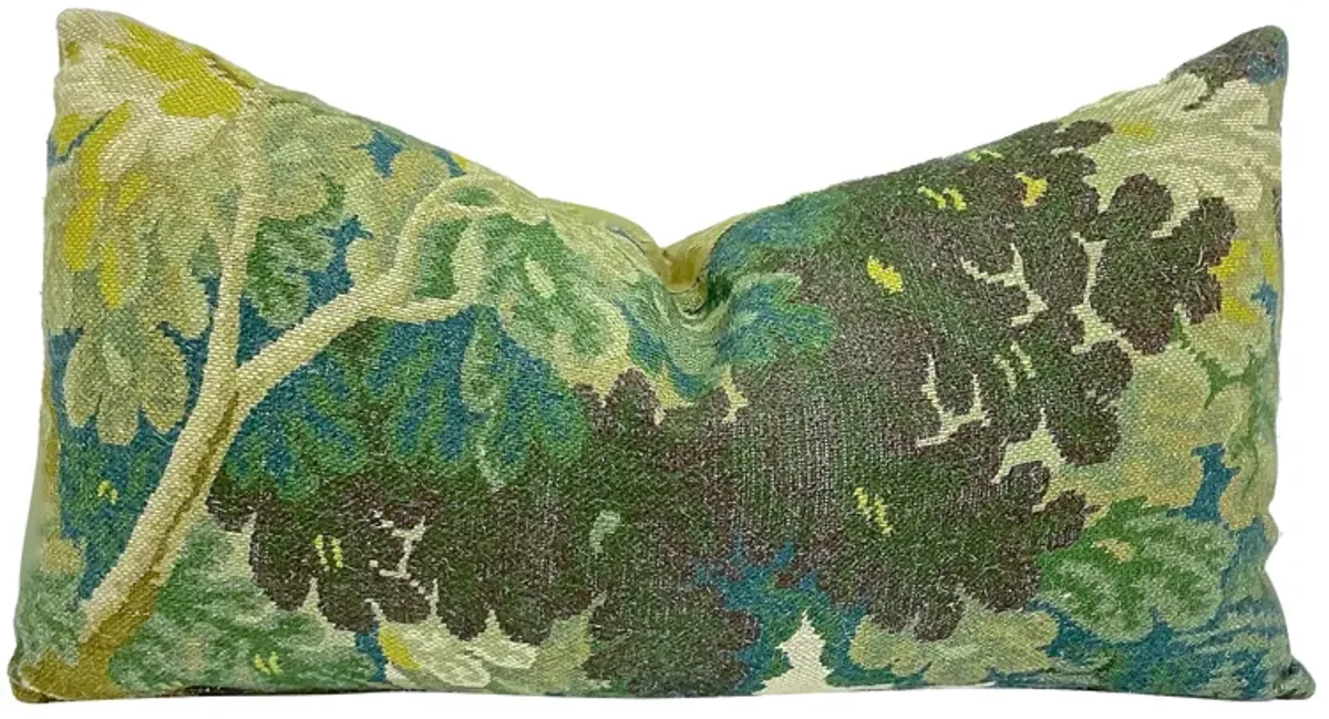 Custom Verdure Tapestry Lumbar Pillow - Vermilion Designs