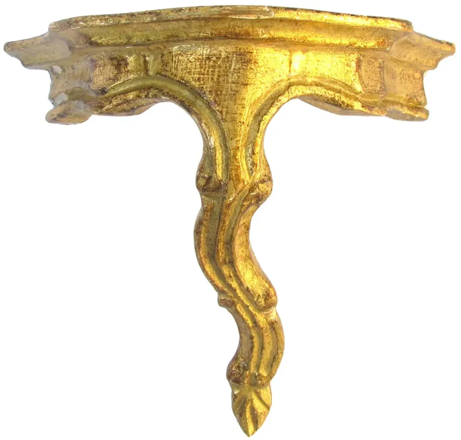 Italian Florentine Wall Bracket / Shelf - Chez Vous - Gold