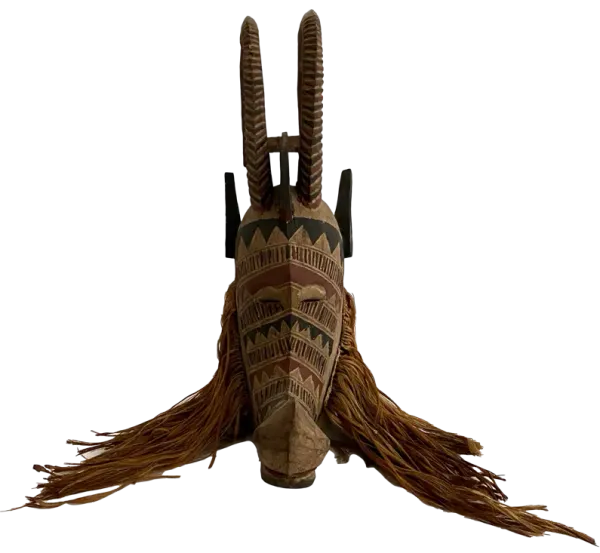 1960s Bobo Tribal Mask Burkina Faso - Ballyhoo - Brown