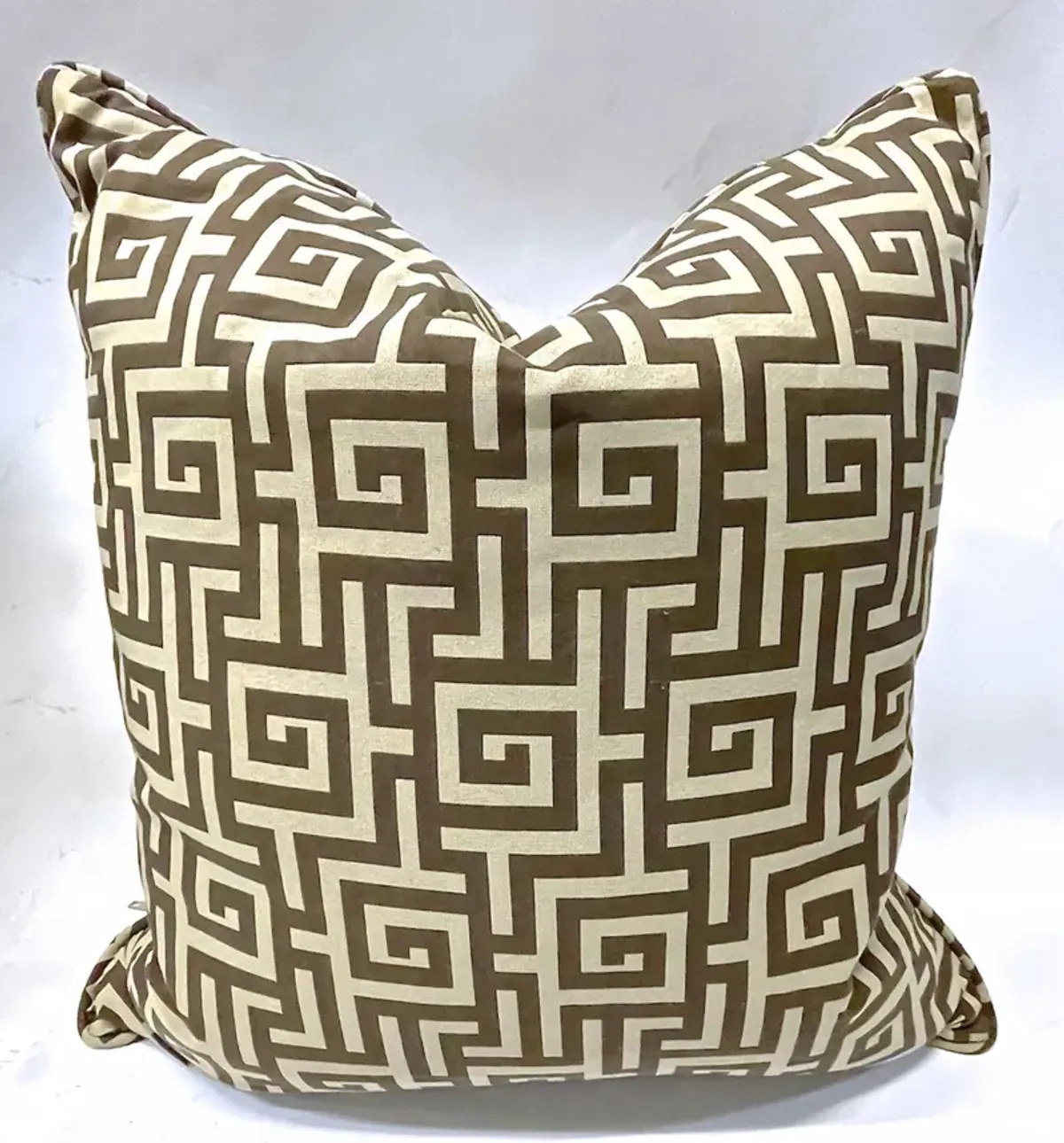 Greek Key Style Geometric Pillows - PR - Vermilion Designs