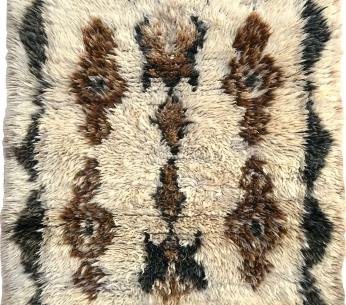 Midcentury Tribal Azilal Rug - Habibi Imports - Ivory - Ivory