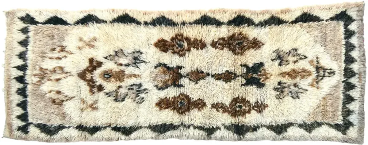 Midcentury Tribal Azilal Rug - Habibi Imports - Ivory - Ivory