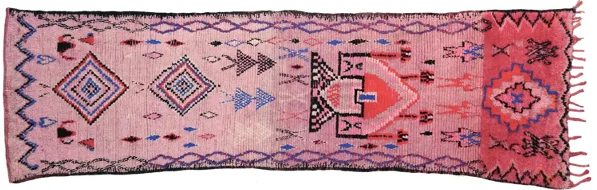 1970's Berber Tribal Runner - Habibi Imports - Pink
