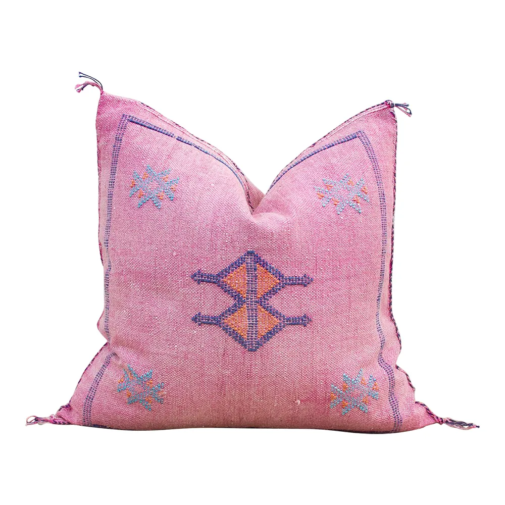 Thulian Moroccan Silk Rug Pillow - de-cor