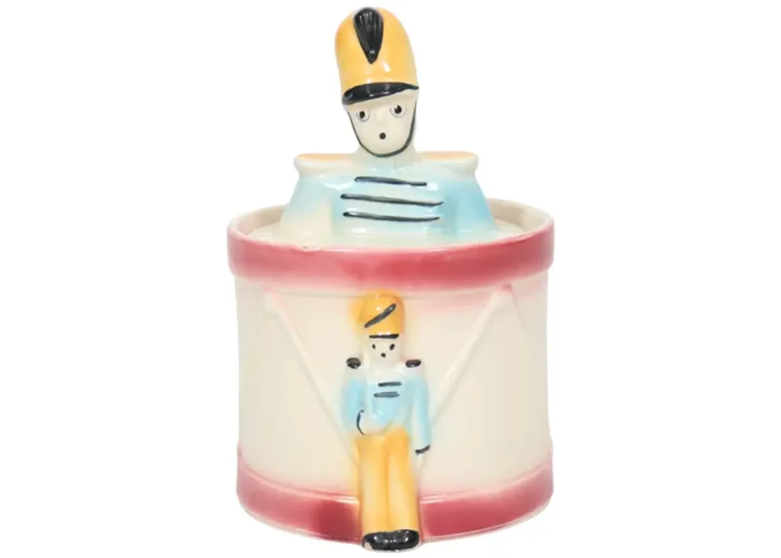 Drummer Cookie Jar by Shawnee Pottery - Interesting Things - Blue