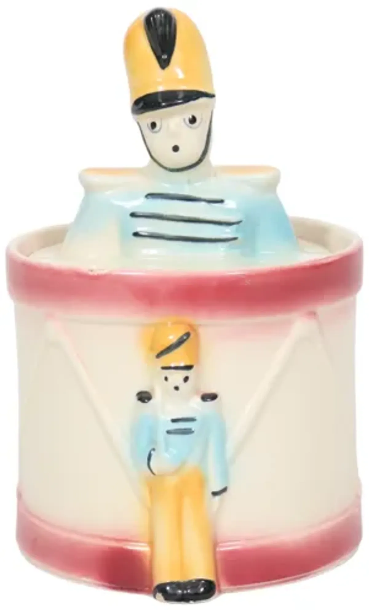 Drummer Cookie Jar by Shawnee Pottery - Interesting Things - Blue