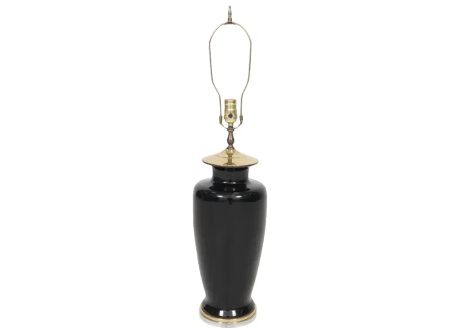 Black Hollywood Regency Table Lamp - Interesting Things