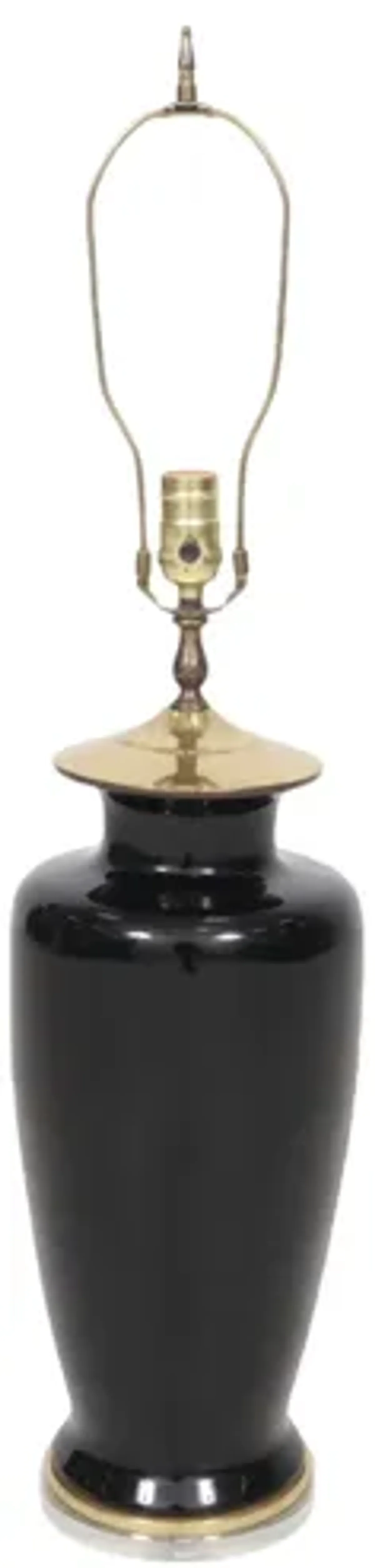 Black Hollywood Regency Table Lamp - Interesting Things