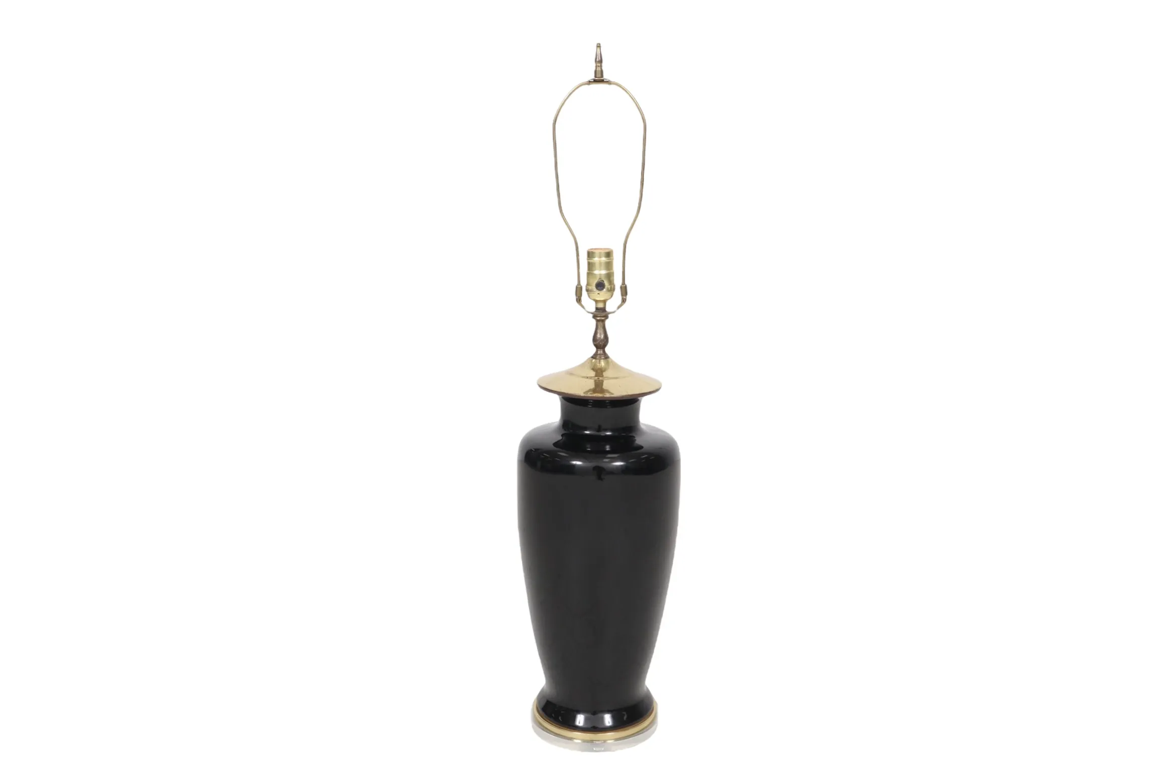 Black Hollywood Regency Table Lamp - Interesting Things