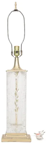 Dresden Crystal & Brass Table Lamp - Interesting Things