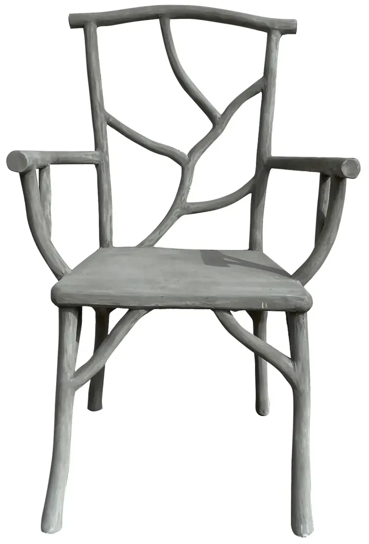 Faux Bois Armchair - Vermilion Designs - gray